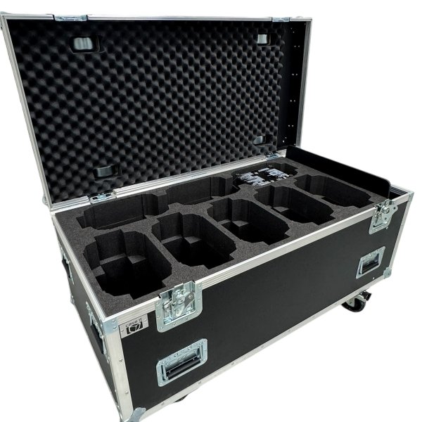 Flightcase for 8 x Martin ERA 150 Wash