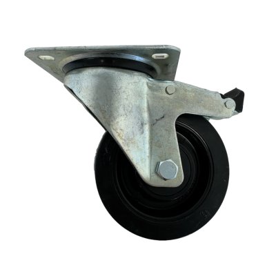 Wheel w/brake 100mm
