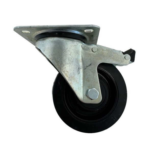 Wheel w/brake 100mm