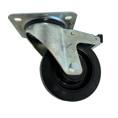 Wheel w/brake 100mm