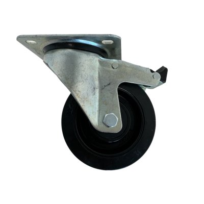 Wheel w/brake 100mm