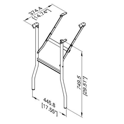 R1600 Lightweight Folding Table Legs