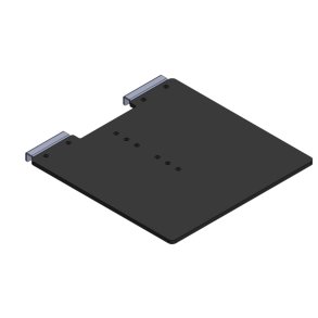 Foldable side mounted shelf