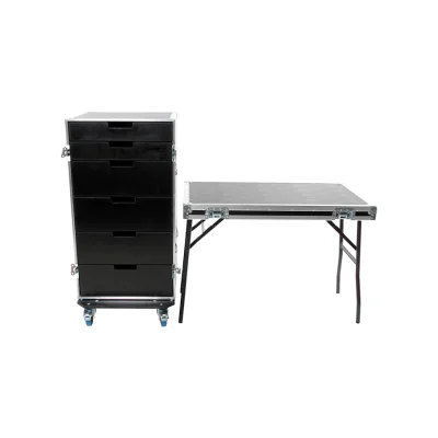 Cabinet with 6 drawers and table legs