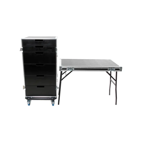 Cabinet with 6 drawers and table legs