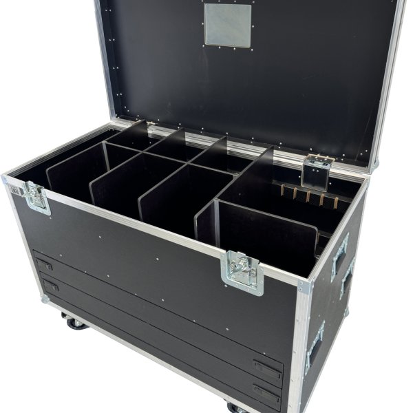 Flightcase Housebox for Microphone stands 