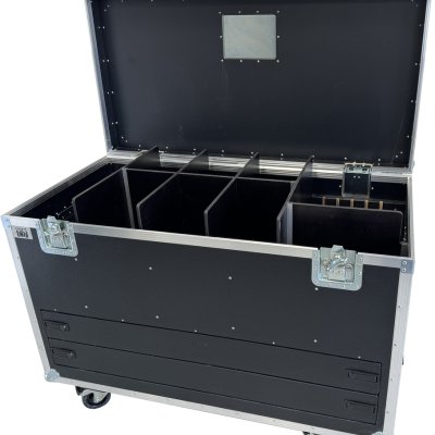 Flightcase Housebox for Microphone stands 