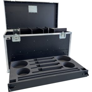 Flightcase Housebox for Microphone stands 