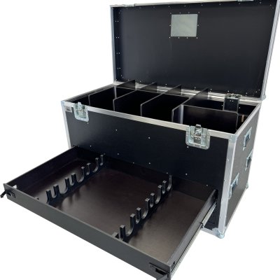 Flightcase Housebox for Microphone stands 