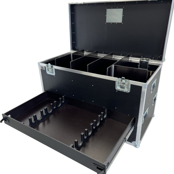 Flightcase Housebox for Microphone stands 