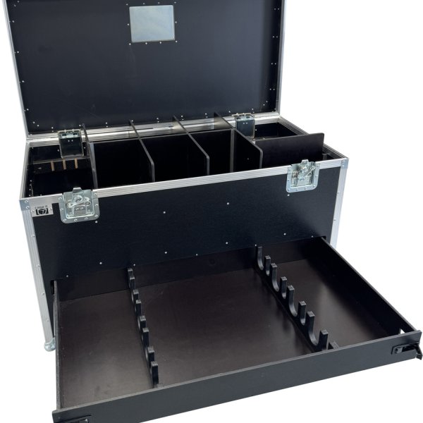 Flightcase Housebox for Microphone stands 