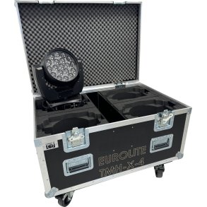 Flightcase for 4 x Eurolite TMH-X4