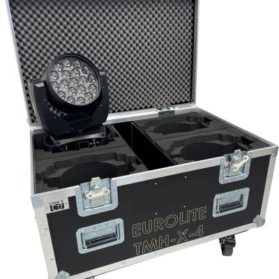 Flightcase for 4 x Eurolite TMH-X4
