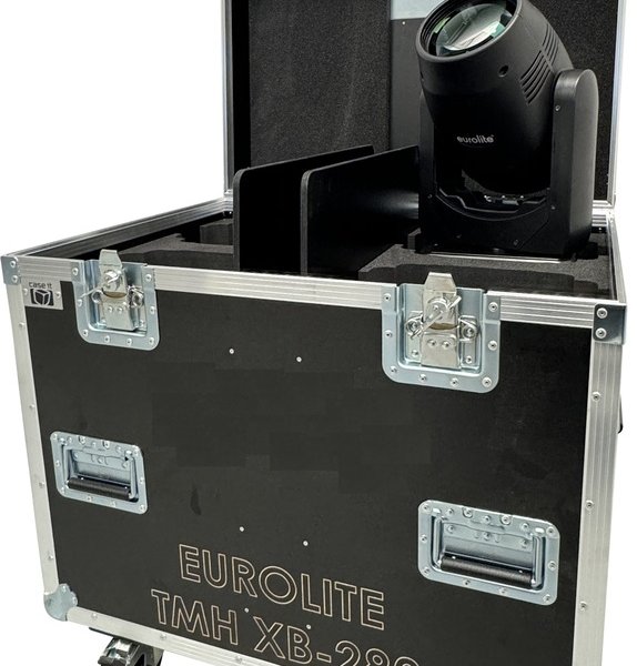 Flightcase for 4 x Eurolite TMH XB-280
