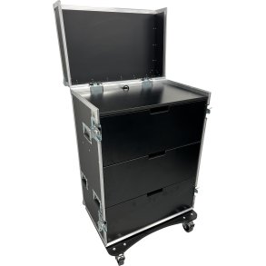 Drawer case with workstation