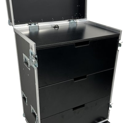 Drawer case with workstation