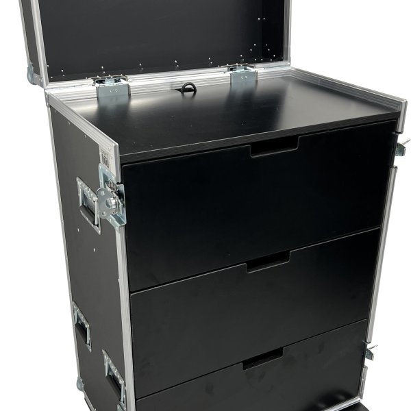 Drawer case with workstation