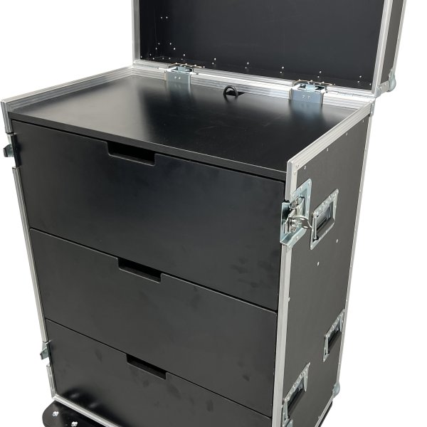 Drawer case with workstation