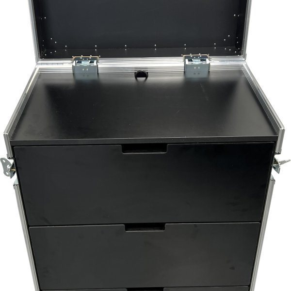 Drawer case with workstation