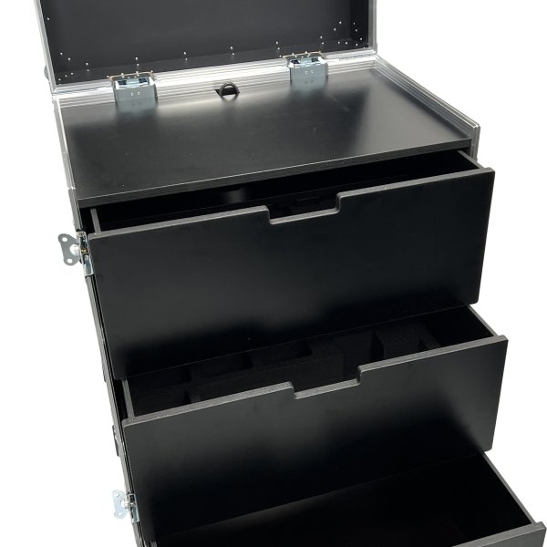 Drawer case with workstation