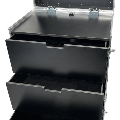 Drawer case with workstation