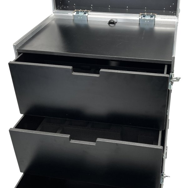Drawer case with workstation