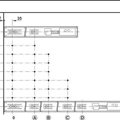 H�fele Pull-Out Rail 