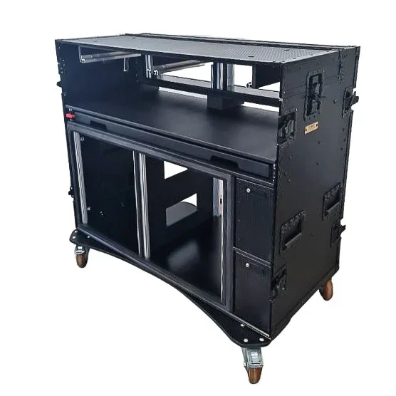 Flightcase for Broadcast Video Streaming 2x12U plus 2x4U