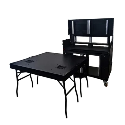 Flightcase for Broadcast Video Streaming 2x12U plus 2x4U