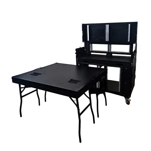 Flightcase for Broadcast Video Streaming 2x12U plus 2x4U