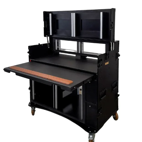 Flightcase for Broadcast Video Streaming 2x12U plus 2x4U